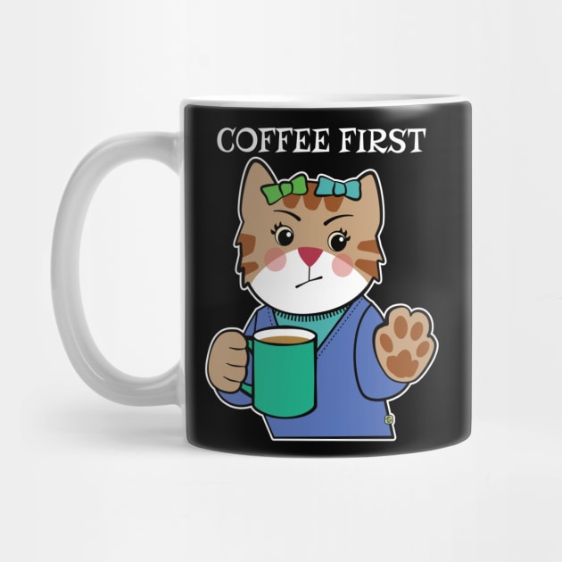 Coffee First Cat by Sue Cervenka